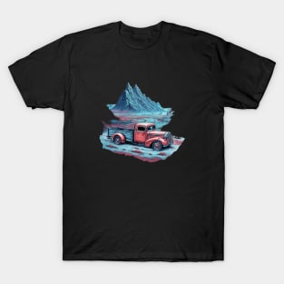 Truck Trucking Road Vintage Agriculture Car Farm Farmer T-Shirt